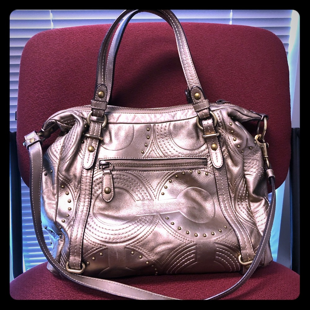 UGC COACH Embossed Studded ALEXANDRA Bag